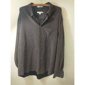 Geoffrey Beene Men's Brown Soft Polyester Shirt 2X